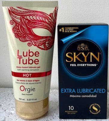 Набір Skyn Exstra Lube 10 шт + ORGIE LUBE TUBE HOT (150мл) SOS1090 фото