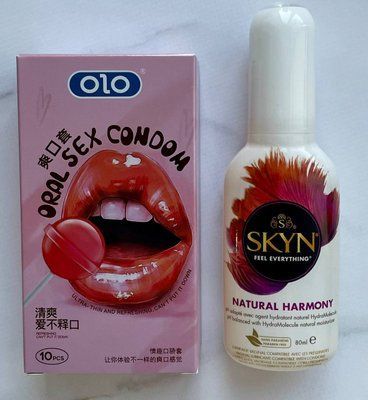 Комплект OLO Oral Candy смакові 10 шт + Лубрикант на водній основі SKYN NATURAL HARMONY, 80 мл SOS1241 фото