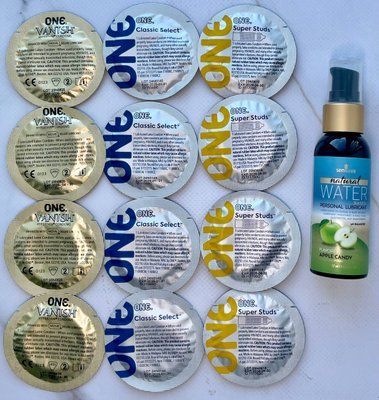 Набір 12 шт ONE Super Studs, Vanish, Classic + Sensuva Natural Water-Based Apple Candy (57 мл) SOS3937 фото