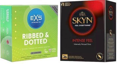 Набор с Skyn Intense feel 36 штук + EXS Ribbed & Dotted 48 шт SOS7888 фото