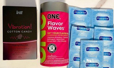 Комплект ONE Flavor Waves - Pasante Cooling + Жидкий вибратор Intt Vibration Cotton Candy (15 мл) SOS1536 фото