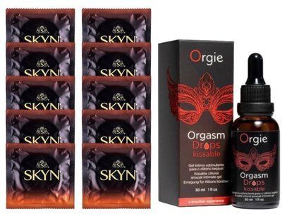 Комплект Skyn Warming 10 шт + ORGIE &mdash; збуджуючі краплі для клітора &laquo;Яблуко і Кориця&raquo;, 30 мл SOS14207 фото