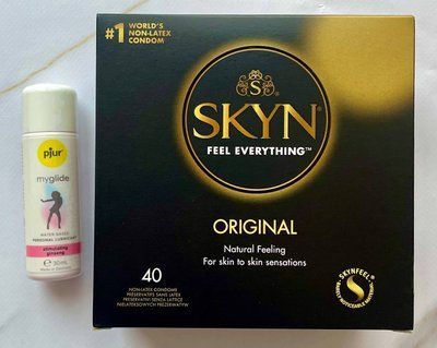 Комплект SKYN ORIGINAL 40 шт + Збудлива змазка pjur my glide 30 мл SOS1386 фото