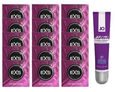 Комплект EXS Extra Thick 15 шт + JO ARCTIC COOLING SOS14699 фото