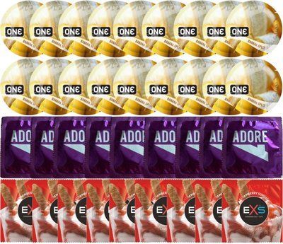 Набір 36 шт ONE ONE Banana Split + Pasante Adore + EXS STRAWBERRY SUNDAE SOS7539 фото