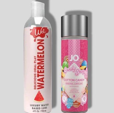 Wet Oral Play Watermelon (118 мл) + JO Candy Shop Cotton Candy (60 мл) LB943 фото