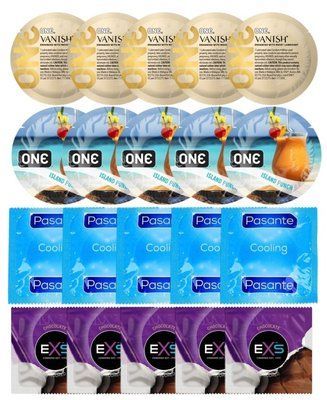 Набір 20 шт ONE 𝐕𝐀𝐍𝐈𝐒𝐇 𝐇𝐲𝐩𝐞𝐫𝐭𝐡𝐢𝐧 + ONE Island Punch + Pasante Cooling + EXS Chocolate SOS7241 фото