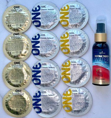 Набір 12 шт ONE Super Studs, Vanish, Classic + Sensuva Ultra-Thick Water-Based Strawberry (57 мл) SOS3938 фото