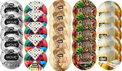 Набор из 25 шт One Move + ONERibs + ONE Vanish + ONETattoo + ONE Banana SOS8386 фото