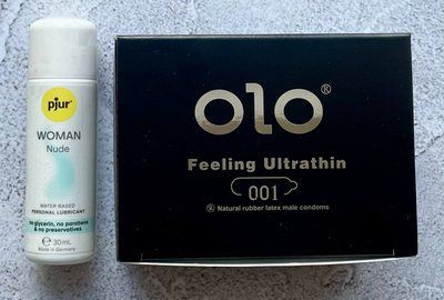 Комплект OLO Feeling Ultrathin 001 10 шт - Лубрикант pjur Woman Nude 30 мл SOS2638 фото