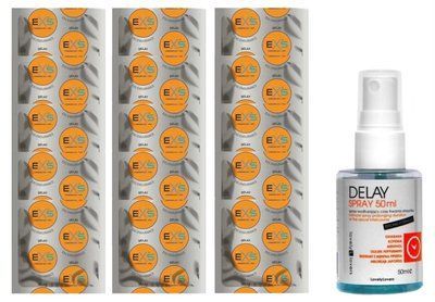 Комплект: EXS Delay 15 шт + Пролонгатор LOVELY LOVERS DELAY SPRAY 50 ML SOS11099 фото