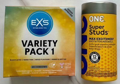 Комплект резинок ONE Super Studs 12 шт - EXS Mixed Variety Pack 1, 48 шт SOS3138 фото