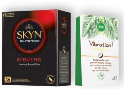 Skyn Intense feel 36 штук + Intt Vibration Coconut Vegan (15 мл) SOS6791 фото