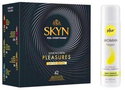 Комплект SKYN Pleasures 42 шт + Pjur Woman Vegan 100 мл SOS13257 фото