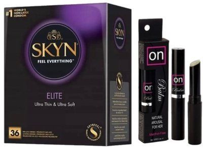 Набор из SKYN Elite 36 шт + бальзам вибратор Sensuva ON Arousal Balm for Her SOS10246 фото