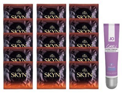 Комплект Skyn Warming 15 шт + JO CHILL COOLING (10 мл) SOS14509 фото