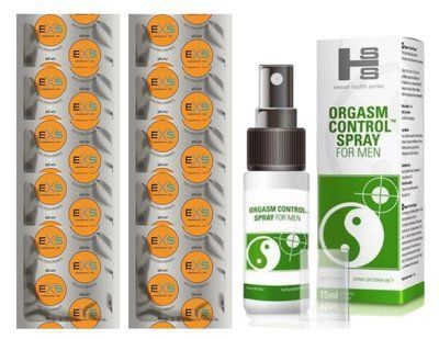 Комплект: EXS Delay 10 шт + Пролонгатор Orgasm Control Spray 15 мл SOS10999 фото