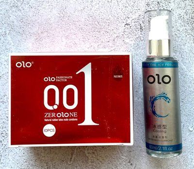 Комплект OLO збуджуючі з розігріваючим ефектом 001 (10 штук) + Лубрикант охолоджуючий OLO 60 мл SOS2338 фото