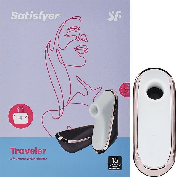 Вакуумний кліторальний стимулятор Satisfyer Traveler, корпус-чохол на магнітах SO1831 фото