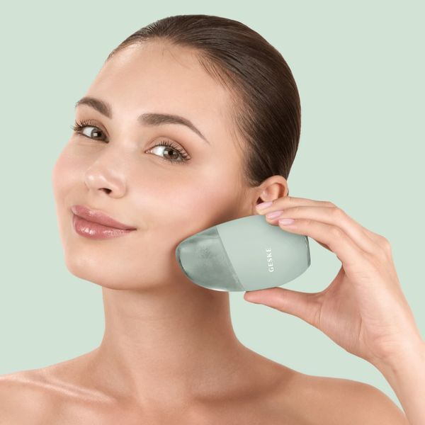 Масажер для обличчя GESKE Cool&Warm Eye and Face Massager 7в1 green HB0288 фото