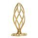 Анальна пробка LOCKINK SEVANDA Hollow Spiral Golden Metal Anal Plug - S size SX0882 фото 1