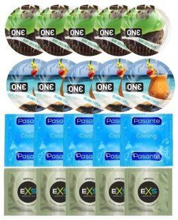 Набір 20 шт ONE Mint Chocolate + ONE Island Punch + Pasante Cooling + EXS Snug Fit SOS7192 фото
