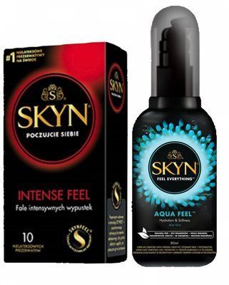 Набір: SKYN Intense Feel 10 шт. + Лубрикант SKYN AQUA FEEL, 80 мл SOS11856 фото