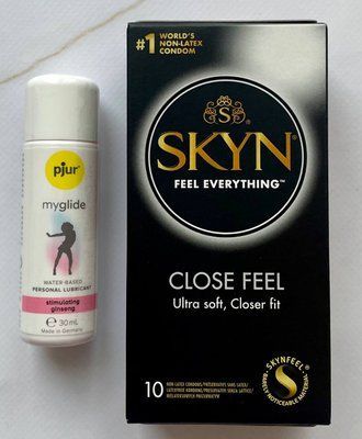Комплект SKYN Close Feel 10 штук + Збудлива змазка pjur my glide 30 мл SOS1388 фото