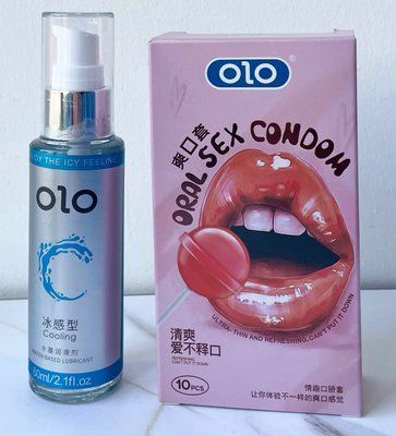 Набір OLO Oral Candy смакові 10 шт + Лубрикант охолоджуючий на водній основі OLO 60 мл SOS1193 фото
