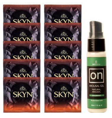 Комплект Skyn Warming 10 шт + Sensuva ON Arousal Gel for Her Spearmint, 29 мл SOS14209 фото
