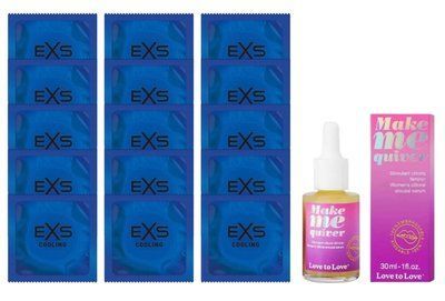 Комплект EXS Cooling 15 шт + Make Me Quiver 30 мл SOS14560 фото