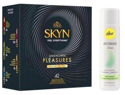 Комплект SKYN Pleasures 42 шт + Pjur Woman Aloe 100 мл SOS13258 фото