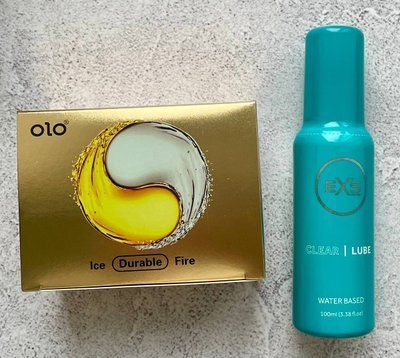 Набір OLO Лід і Полум'я 001 10шт - Лубрикант EXS Clear Lube 100 мл SOS2589 фото