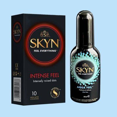 Набір SKYN Intense Feel 10 шт та Лубрикант Skyn All Aqua Feel (80 мл) SOS4388 фото