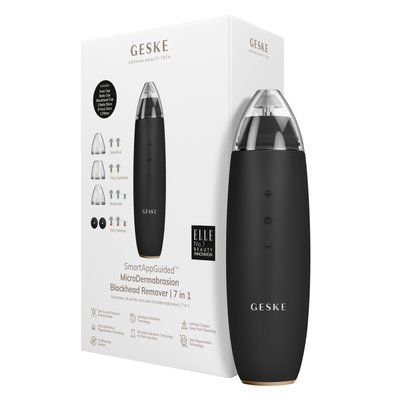 Мікродермабразійний пристрій для видалення чорних цяток GESKE MicroDermabrasion Blackhead Remover 7в1 gray HB0567 фото