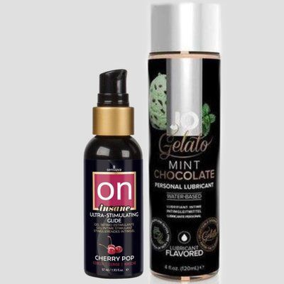 Sensuva Ultra-Stimulating On Insane Cherry Pop (57 мл) + JO GELATO Mint Chocolate (120 мл) LB178 фото