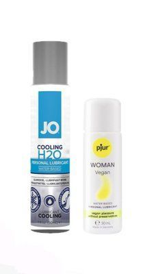 Набір лубрикантів System JO H2O COOLING (30 мл) + pjur Woman Vegan 30 мл LB65 фото