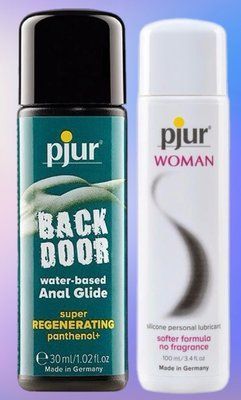Набір лубрикантів pjur backdoor Regenerating 30 мл + pjur Woman 100 мл LB497 фото