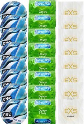 Набір 24 шт ONE Fresh Mint + Delay Infinity + EXS Pure SOS7492 фото