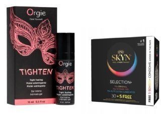 Гель для сужения Orgie &ndash; Tighten (15 мл)+ Skyn Selection 30 шт + 5 of 5 Senses , 35 шт SOS6742 фото