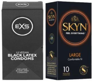 Набор с SKYN Large (10 шт)т + EXS Black Latex 12 шт SOS8040 фото