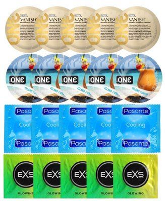Набор 20 шт ONE 𝐕𝐀𝐍𝐈𝐒𝐇 𝐇𝐲𝐩𝐞𝐫𝐭𝐡𝐢𝐧 + ONE Island Punch + Pasante Cooling + EXS Glow in the Dark SOS7243 фото