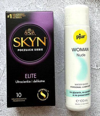 Комплект SKYN Elite (10 шт) + Лубрикант pjur Woman Nude 100 мл SOS2390 фото