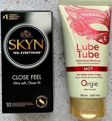 Набір SKYN Close Feel найменшого розміру 10 штук + ORGIE LUBE TUBE HOT (150мл) SOS1093 фото