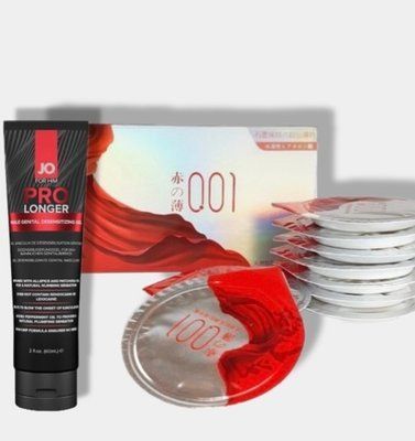 OLO Red Silver 10 шт + Пролонгатор System JO Prolonger Gel (60 мл) SOS5963 фото