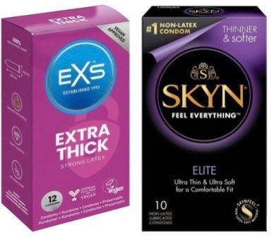 Набор з SKYN Elite 10 шт + EXS Extra Safe 12 шт SOS7841 фото