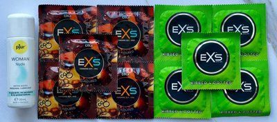 Набір EXS Crazy Cola 5 шт + EXS Extreme 5 шт + Лубрикант pjur Woman Nude 30 мл SOS3540 фото