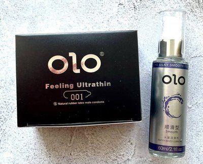Набір OLO Feeling Ultrathin 001 (10 штук) + Лубрикант "olo smooth" 60 мл SOS2340 фото