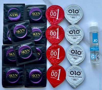 Набор 18 штук Skyn, Olo + лубрикант System JO H2O Original (30 мл) SOS3990 фото