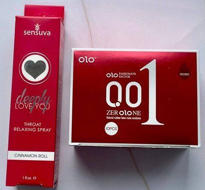 Комплект OLO Збуджуючі 001 10 шт - Спрей Sensuva Deeply Love You Cinnamon 29 мл SOS3590 фото